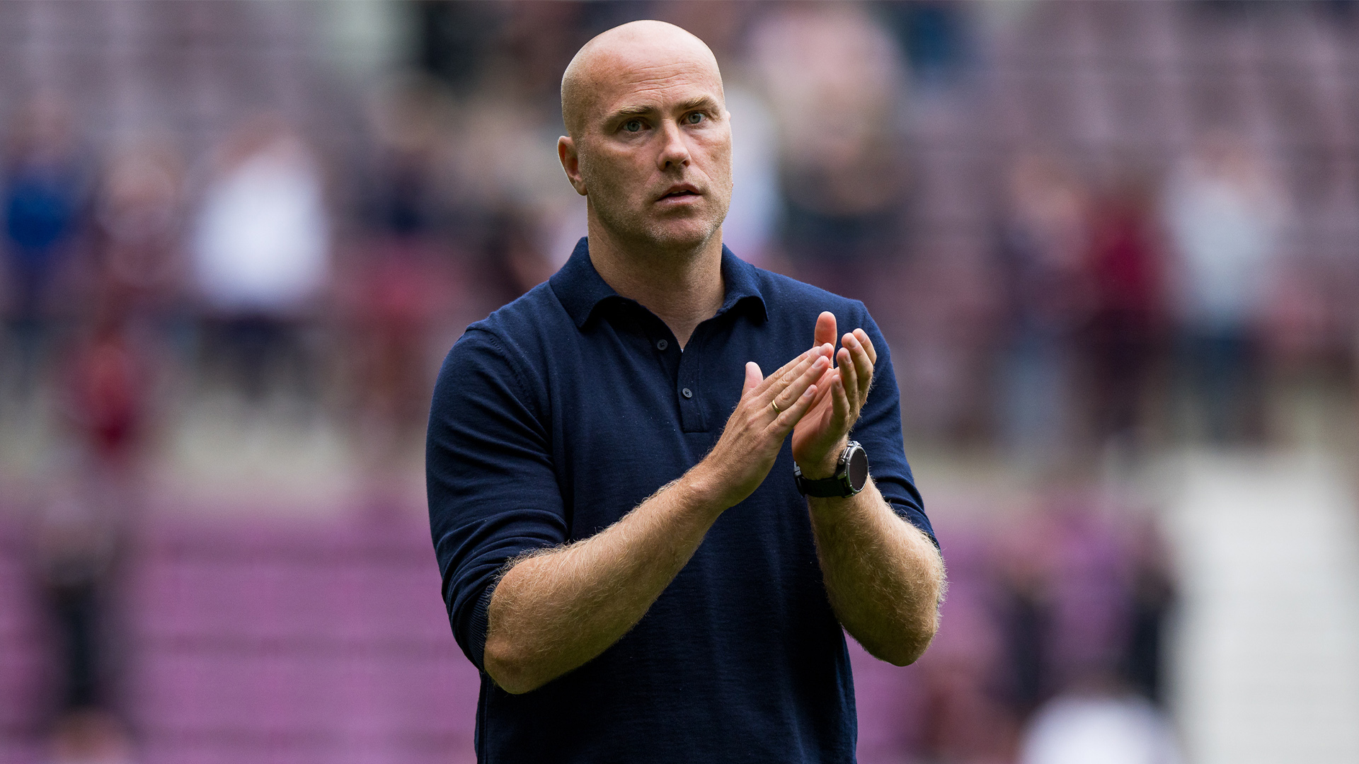 Jens Berthel Askou reacts to draw with Hearts