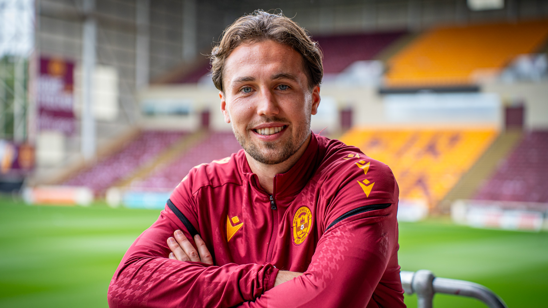 Lukas Fadinger ahead of Kilmarnock