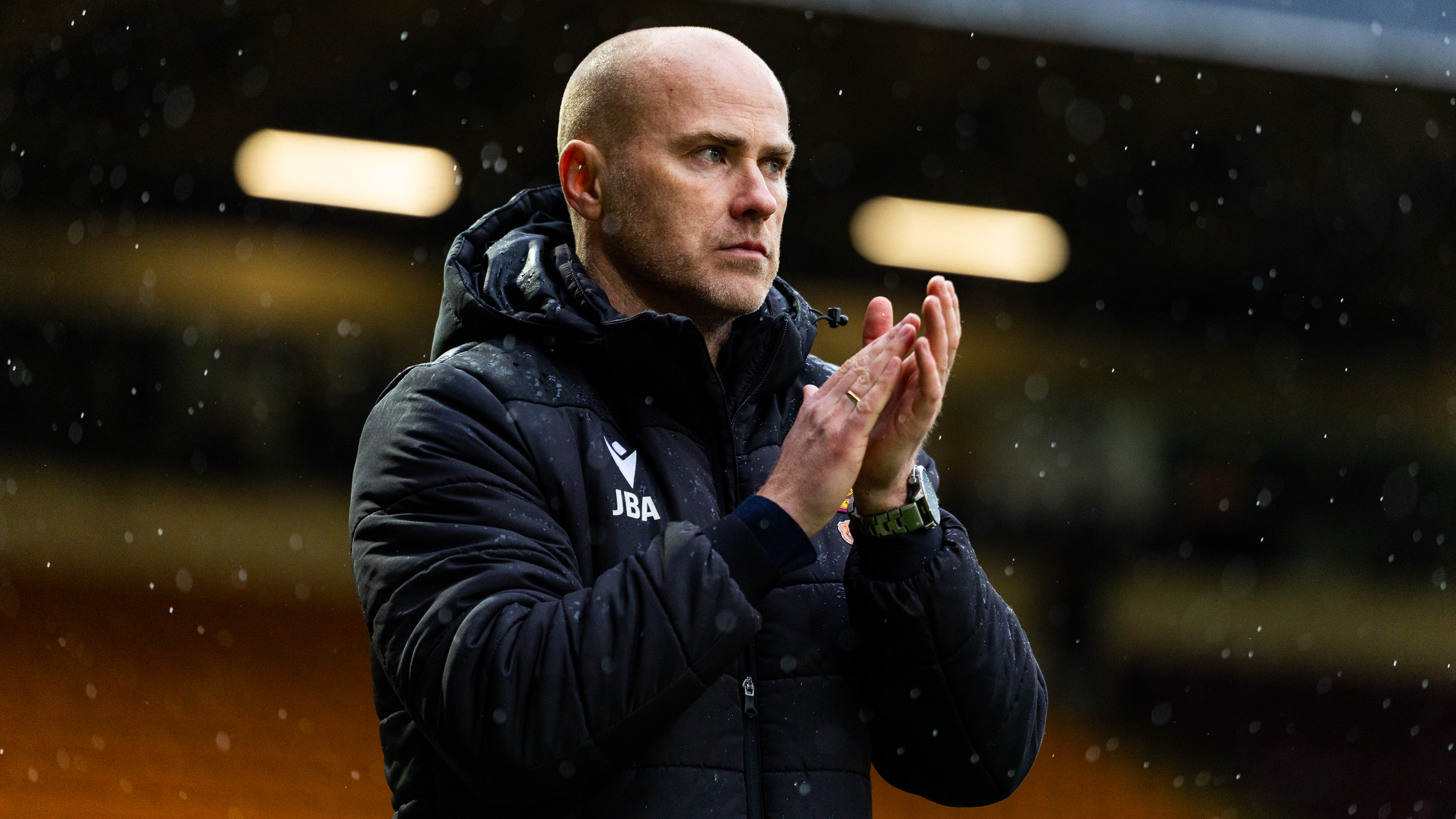 Jens Berthel Askou reacts to Falkirk result