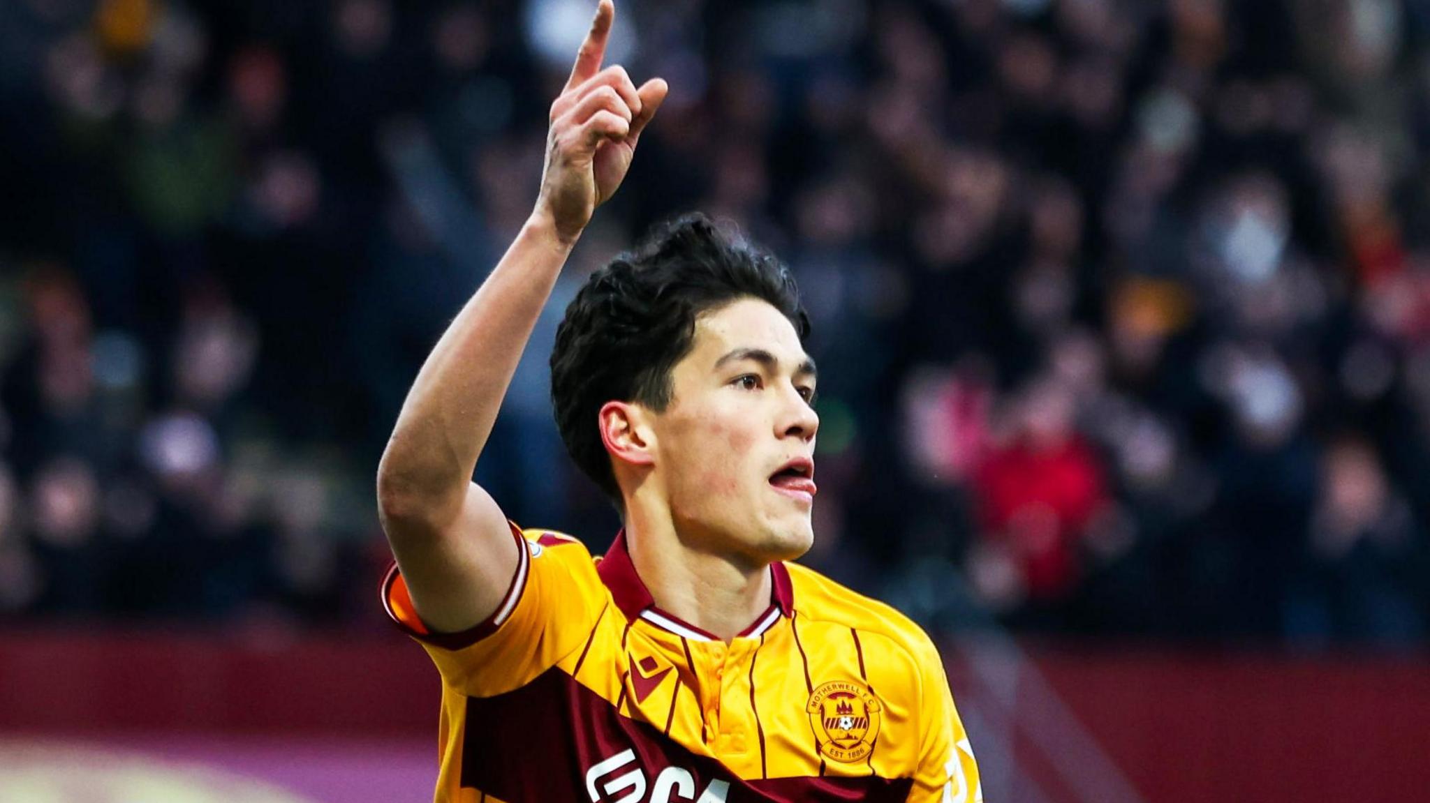 Elijah Just ahead of Hearts